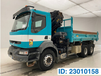 Renault Kerax 320 DCi - 6x4 - Kipper vrachtwagen, kraanwagen