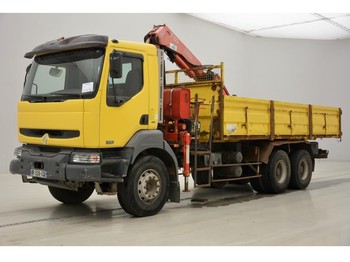 Kipper vrachtwagen, Kraanwagen Renault Kerax 370 DCi - 6x4: afbeelding 1