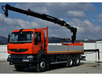Vrachtwagen met open laadbak Renault  Kerax 410DXI Pritsche 6,40m+Kran Topzustand!: afbeelding 1