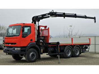 Vrachtwagen met open laadbak Renault Kerax 410 DXI*Pritsche6,30m+Kran/FUNK*Topzustand: afbeelding 1