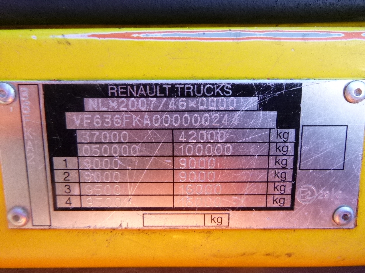Haakarmsysteem vrachtwagen Renault Kerax 520.42 8x4 Euro 5 container hook: afbeelding 33