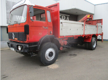 Vrachtwagen met open laadbak, Kraanwagen Renault Manager GR231 / G 230 , Manual , Palfinger Crane , Spring Suspensio: afbeelding 1