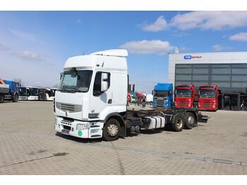 Containertransporter/ Wissellaadbak vrachtwagen Renault PREMIUM 450 DXi, 6x2, BDF, LIFTING AXLE: afbeelding 1