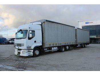 Schuifzeilen vrachtwagen Renault PREMIUM 460 EURO 5 EEV 6X2 + TRAILER PANAV 2011: afbeelding 1