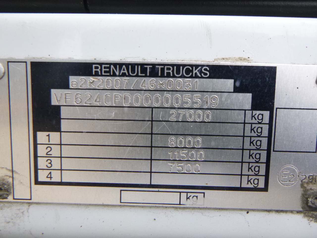 Vrachtwagen met open laadbak, Kraanwagen Renault Premium 380 dxi 6x2 RHD + HMF 2620-K4: afbeelding 34