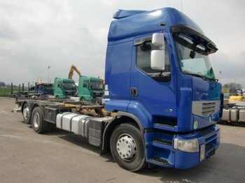Containertransporter/ Wissellaadbak vrachtwagen Renault Premium BDF 460.26 DXI, EEV,I-Shift,VEB, 6x2 Hebebühne: afbeelding 1