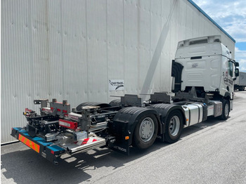 Containertransporter/ Wissellaadbak vrachtwagen Renault T480 Retarder Multiwechsler LBW: afbeelding 4