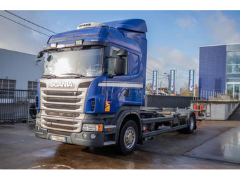 Containertransporter/ Wissellaadbak vrachtwagen SCANIA R360+E5+INTARDER+DHOLLANDIA: afbeelding 1