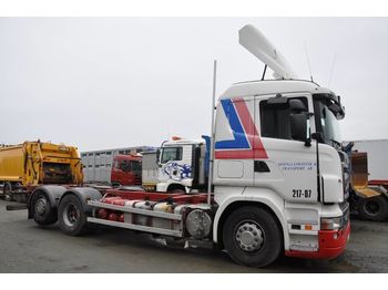Containertransporter/ Wissellaadbak vrachtwagen SCANIA R420 6X2: afbeelding 1