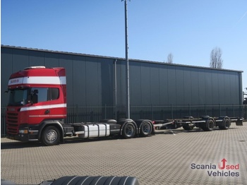 Containertransporter/ Wissellaadbak vrachtwagen SCANIA R 450 LB6x2MNB 8T FULL AIR NAVI BDF: afbeelding 1