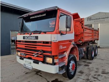 Kipper vrachtwagen Scania 112 320 6x6 Meiller tipper: afbeelding 1