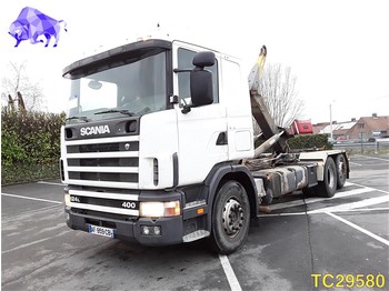 Containertransporter/ Wissellaadbak vrachtwagen Scania 124 400 RETARDER: afbeelding 1