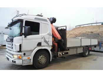 Vrachtwagen met open laadbak Scania 94 D crane truck Palfinger PK21000 hiab fassi: afbeelding 1
