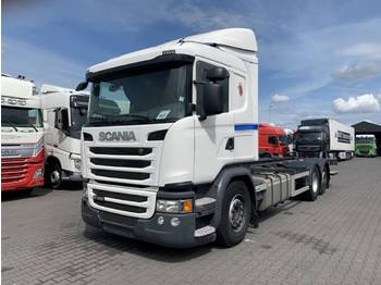 Containertransporter/ Wissellaadbak vrachtwagen Scania G360 6X2 Euro 6 AD Blue: afbeelding 1