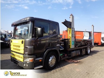 Autovrachtwagen vrachtwagen Scania P340 + Manual + PTO + Autotransporter: afbeelding 1