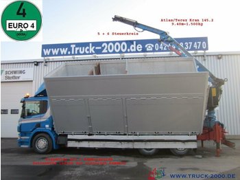 Kipper vrachtwagen, Kraanwagen Scania P380 Glas Metall Wertstoff Recycling 37m³ 1.Hand: afbeelding 1
