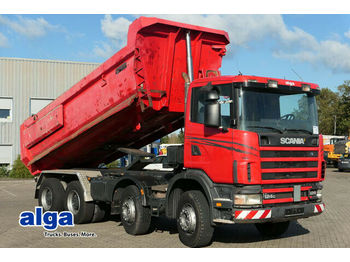 Kipper vrachtwagen Scania R124CB 8x4, Mulde, Hydr. Klappe, Schalter, 420PS: afbeelding 1
