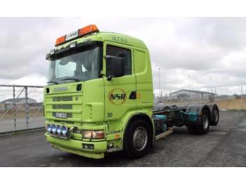 Containertransporter/ Wissellaadbak vrachtwagen Scania R124GB6X24NB420: afbeelding 1
