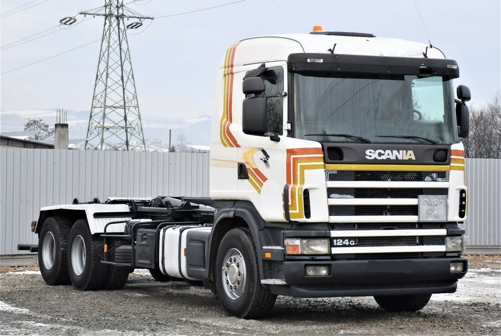 Haakarmsysteem vrachtwagen Scania R124 470 Abrollkipper *6x2* Top Zustand !: afbeelding 3