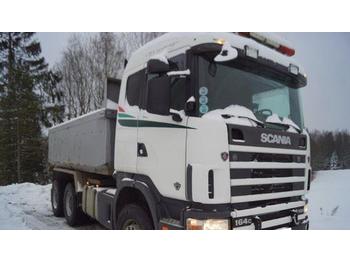 Kipper vrachtwagen Scania R164 580 6x4 tandem tippbil SE VIDEO: afbeelding 1
