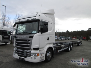 Containertransporter/ Wissellaadbak vrachtwagen Scania R410LB6X2MLB: afbeelding 1