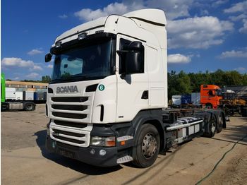 Containertransporter/ Wissellaadbak vrachtwagen Scania R440 E6 retarder: afbeelding 1