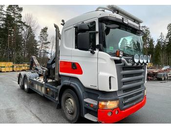 Containertransporter/ Wissellaadbak vrachtwagen Scania R440 LB 6x2 441cv Hiab multilift 17T Hook Truck: afbeelding 1