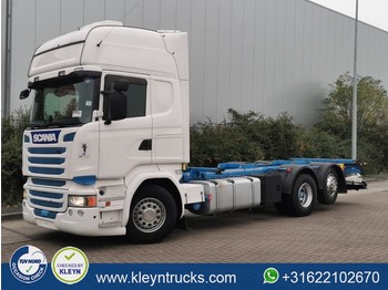 Containertransporter/ Wissellaadbak vrachtwagen Scania R450 6x2*4 lift/lbw/klep: afbeelding 1