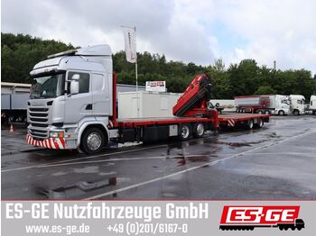 Vrachtwagen met open laadbak, Kraanwagen Scania R450 6x2 mit Altas Ladekran 380.3E-A6: afbeelding 1