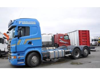 Containertransporter/ Wissellaadbak vrachtwagen Scania R480 6X2: afbeelding 1