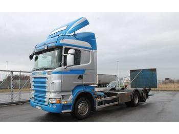 Containertransporter/ Wissellaadbak vrachtwagen Scania R480 LBX 6x2*4 MLB: afbeelding 1