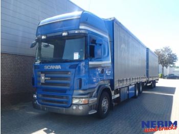 Schuifzeilen vrachtwagen Scania R500 6X2 Euro 5 + Van Hool trailer: afbeelding 1