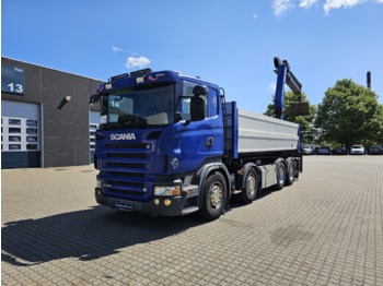 Containertransporter/ Wissellaadbak vrachtwagen, Kraanwagen Scania R500 8x4: afbeelding 1