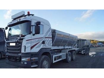 Kipper vrachtwagen voor het vervoer van bitumen Scania R560 6x4 brøyterigget tippbil/asfaltbil: afbeelding 1
