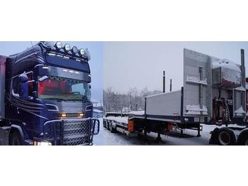 Kipper vrachtwagen Scania R730 6x4 m/Vang 3 akslet maskinhenger: afbeelding 1