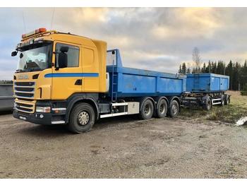 Containertransporter/ Wissellaadbak vrachtwagen Scania R8x4 480: afbeelding 1