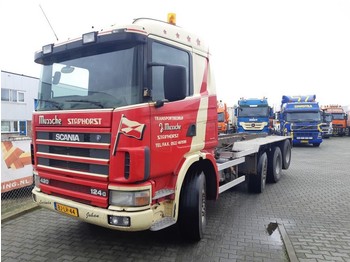 Containertransporter/ Wissellaadbak vrachtwagen Scania R 124 GB 8X2/4 NA 420: afbeelding 1