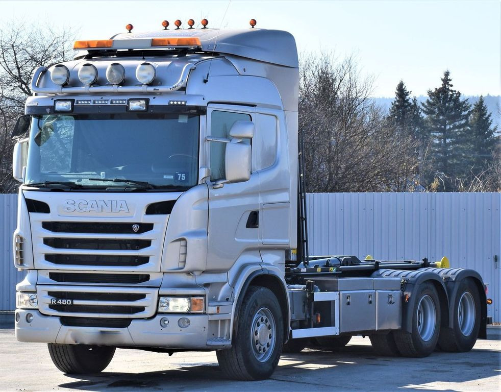 Haakarmsysteem vrachtwagen Scania R 480 Abrollkipper * 6x4 * Top Zustand !: afbeelding 4