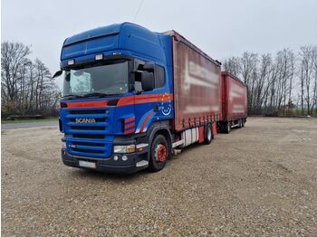 Schuifzeilen vrachtwagen Scania R 480 + Meusburger 3-Achs Tandem, KOMPLETT ZUG!!: afbeelding 1