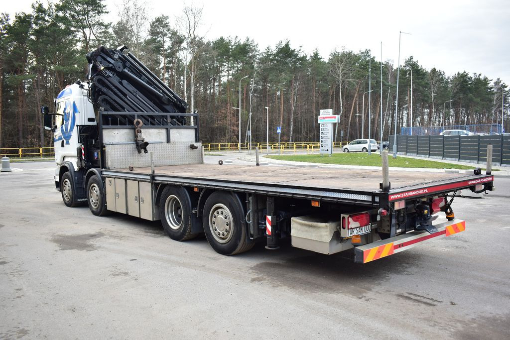 Kraanwagen, Vrachtwagen met open laadbak Scania R 490 8x2 HMF 8520 FLY JIB EURO 6 Cran Kran: afbeelding 8