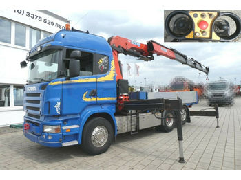 Vrachtwagen met open laadbak Scania R 500 L 6x2 Pritsche Kran Schalter,V8 Motor ,Eff: afbeelding 1