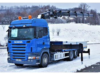 Vrachtwagen met open laadbak, Kraanwagen Scania R 500 Pritsche 6,30m +Kran/FUNK !: afbeelding 1