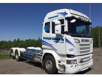 Containertransporter/ Wissellaadbak vrachtwagen Scania R-serie: afbeelding 1