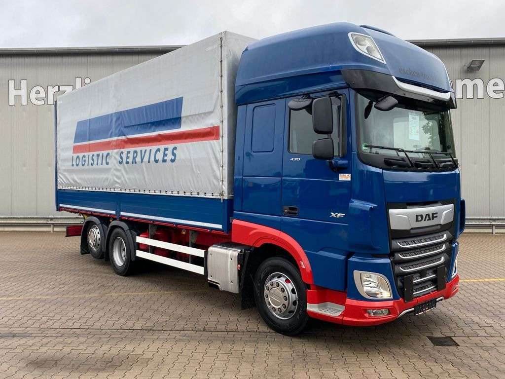 Schuifzeilen vrachtwagen DAF XF 430 SSC | Skylights*Navi*Standklima*AHK*Lift