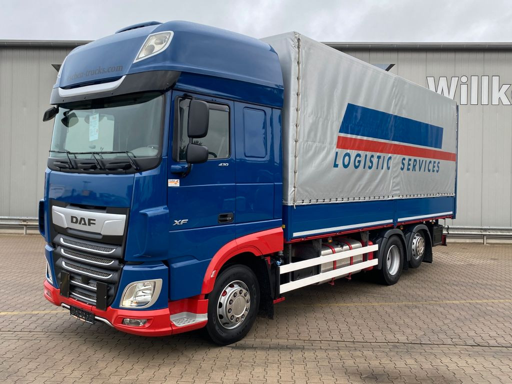 Schuifzeilen vrachtwagen DAF XF 430 SSC | Skylights*Navi*Standklima*AHK*Lift