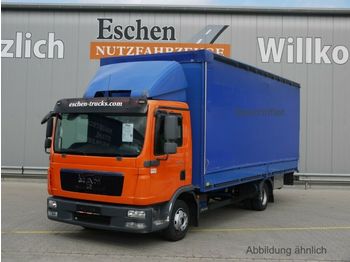 Schuifzeilen vrachtwagen MAN TGL 8.180 BL, 4x2, LBW, Klima