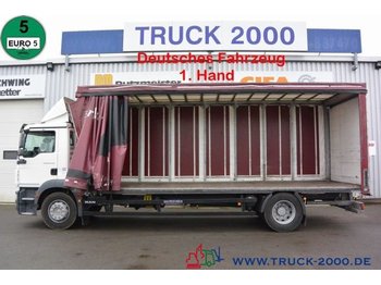 Schuifzeilen vrachtwagen MAN TGM 18.250 Schiebeplane Mitnahmestapler Aufnahme