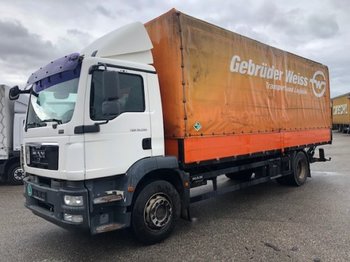 Schuifzeilen vrachtwagen MAN TGM 18.290 4x2 , Plane, Automatik