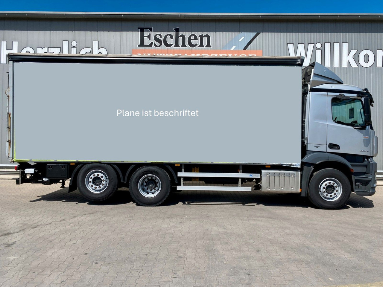 Schuifzeilen vrachtwagen Mercedes-Benz Antos 2543 | BÄR LBW*2x Schiebegardine*Kamera*AC