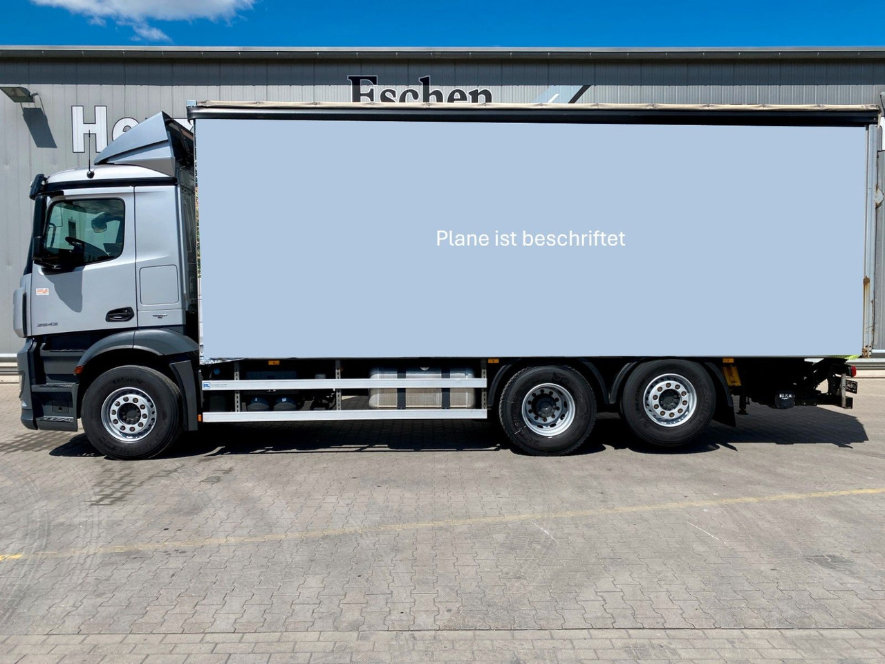 Schuifzeilen vrachtwagen Mercedes-Benz Antos 2543 | BÄR LBW*2x Schiebegardine*Kamera*AC